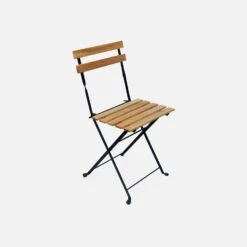 Table De Bistrot Bois Et Métal 2 Chaises Pliables -Meubles Boutique ACMTBS55S2BK 03