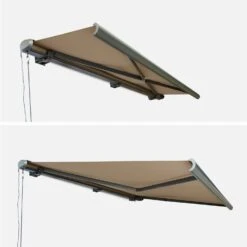 Store Banne électrique 4x3m Couleur : Taupe -Meubles Boutique AWA4X3FCBN 03