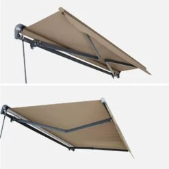 Store Banne Manuel 3x2m Couleur : Taupe -Meubles Boutique AWM3X2SCBN 03