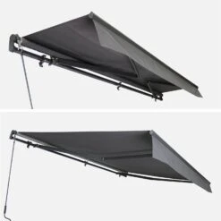 Store Banne Manuel 4x2,5m Couleur : Gris -Meubles Boutique AWM4X25KDGY 03