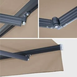 Store Banne Manuel 4x3m Couleur : Taupe -Meubles Boutique AWM4X3SCBN 04