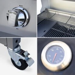 Barbecue Gaz 4 Brûleurs Dont 1 Feu Latéral Avec Housse Couleur : Noir 9 Barbecue Gaz 4 Brûleurs Dont 1 Feu Latéral Avec Housse Couleur : Noir -Meubles Boutique BBQ3593BKCOV 04