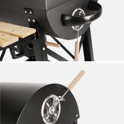 Barbecue Smoker Américain Charbon -Meubles Boutique BBQ8040BK 03