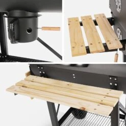 Barbecue Smoker Américain Charbon -Meubles Boutique BBQ8040BK 04