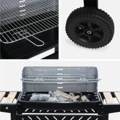 Barbecue Charbon -Meubles Boutique BBQ808WD 04