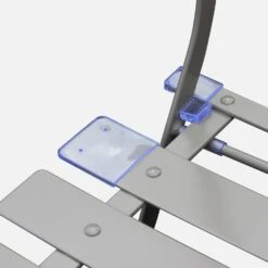 Table De Jardin Bistrot Pliable Métal, 2 Chaises Couleur : Gris Taupe -Meubles Boutique BS60C2BN 04