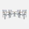 Chaise De Jardin Empilable Aluminium (lot De 4)