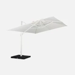 Parasol Déporté Rectangulaire 3x4 M -Meubles Boutique HU3X4WH 02