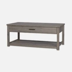 Table Basse Effet Bois, 1 Tiroir -Meubles Boutique ICTBL110GY 01