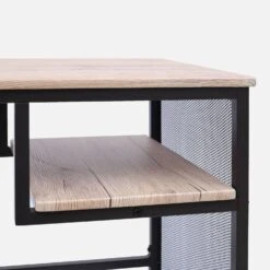 Bureau Métal Et Effet Bois Avec Casier De Rangement -Meubles Boutique IDESKLOFT90 03