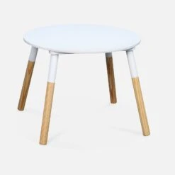 Table Ronde Enfant Et 2 Tabourets -Meubles Boutique IKSCANDISET 02