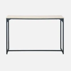 Console Métal Et Effet Bois Couleur : Noir -Meubles Boutique ILFCT120BN 02