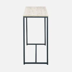 Console Métal Et Effet Bois Couleur : Noir -Meubles Boutique ILFCT120BN 03