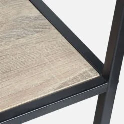 Etagère Bibliothèque Industrielle Métal Et Effet Bois 5 Niveaux -Meubles Boutique ILFSHELF78BN 04