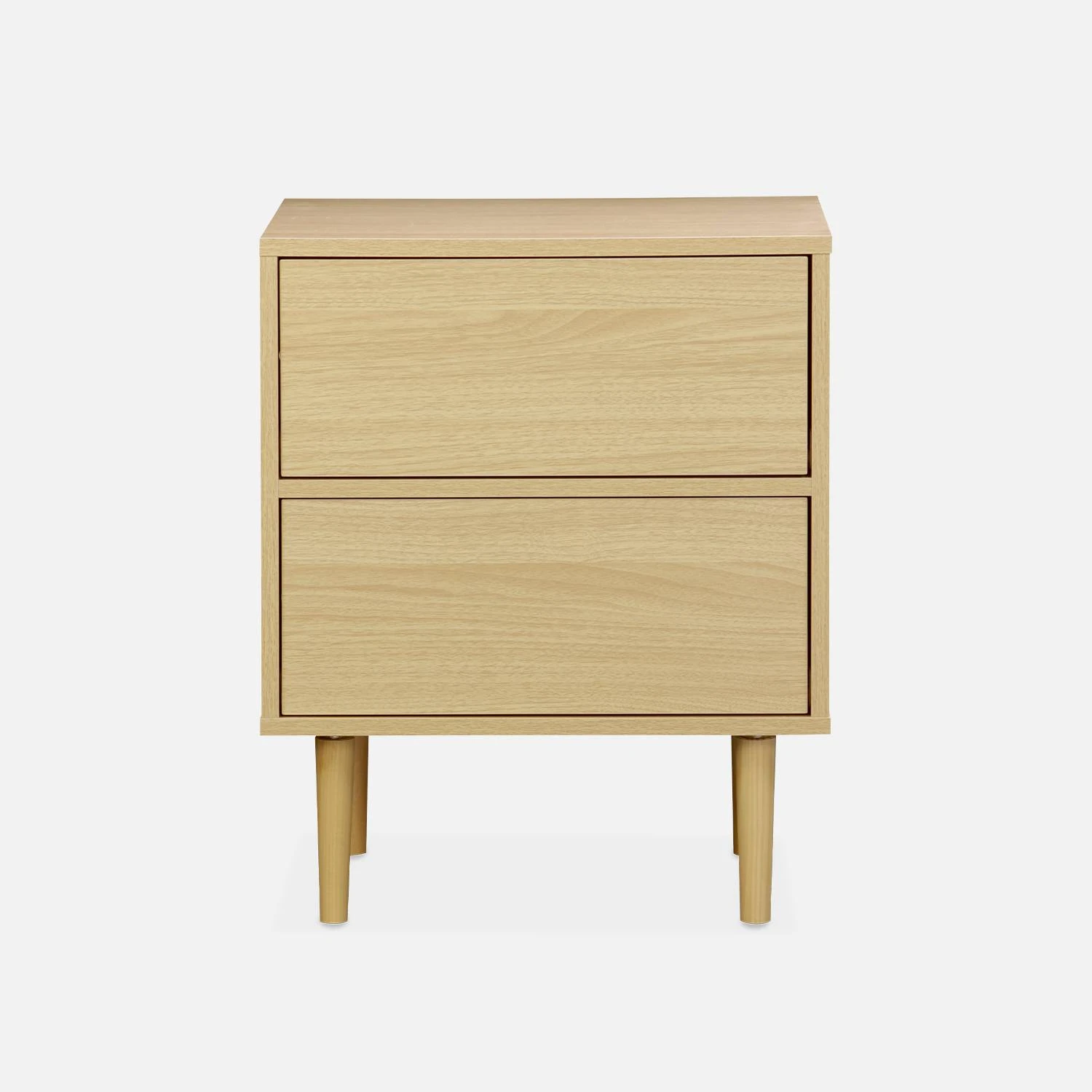 Table De Chevet Effet Bois Naturel Couleur : Bois 4 Table De Chevet Effet Bois Naturel Couleur : Bois – Image 4