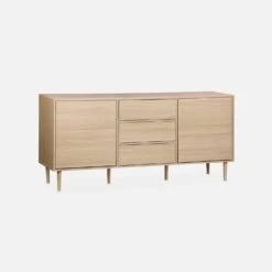 Buffet Effet Bois 2 Portes 160 Cm Couleur : Bois -Meubles Boutique IMKBUFFET160WD 01