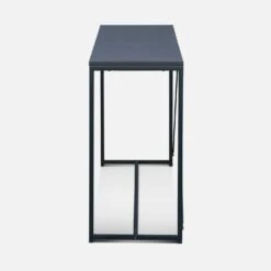 Console Métal Avec Barre De Renfort -Meubles Boutique INDUCOT120BK 03