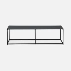 Meuble TV Industriel Métal Avec Barre De Renfort 140 Cm 9 Meuble TV Industriel Métal Avec Barre De Renfort 140 Cm -Meubles Boutique INDUTV140BK 02