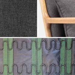 Rocking Chair Scandinave Bois Et Tissu Couleur : Gris Foncé 11 Rocking Chair Scandinave Bois Et Tissu Couleur : Gris Foncé -Meubles Boutique IRACSCADKGY 042Cjpg