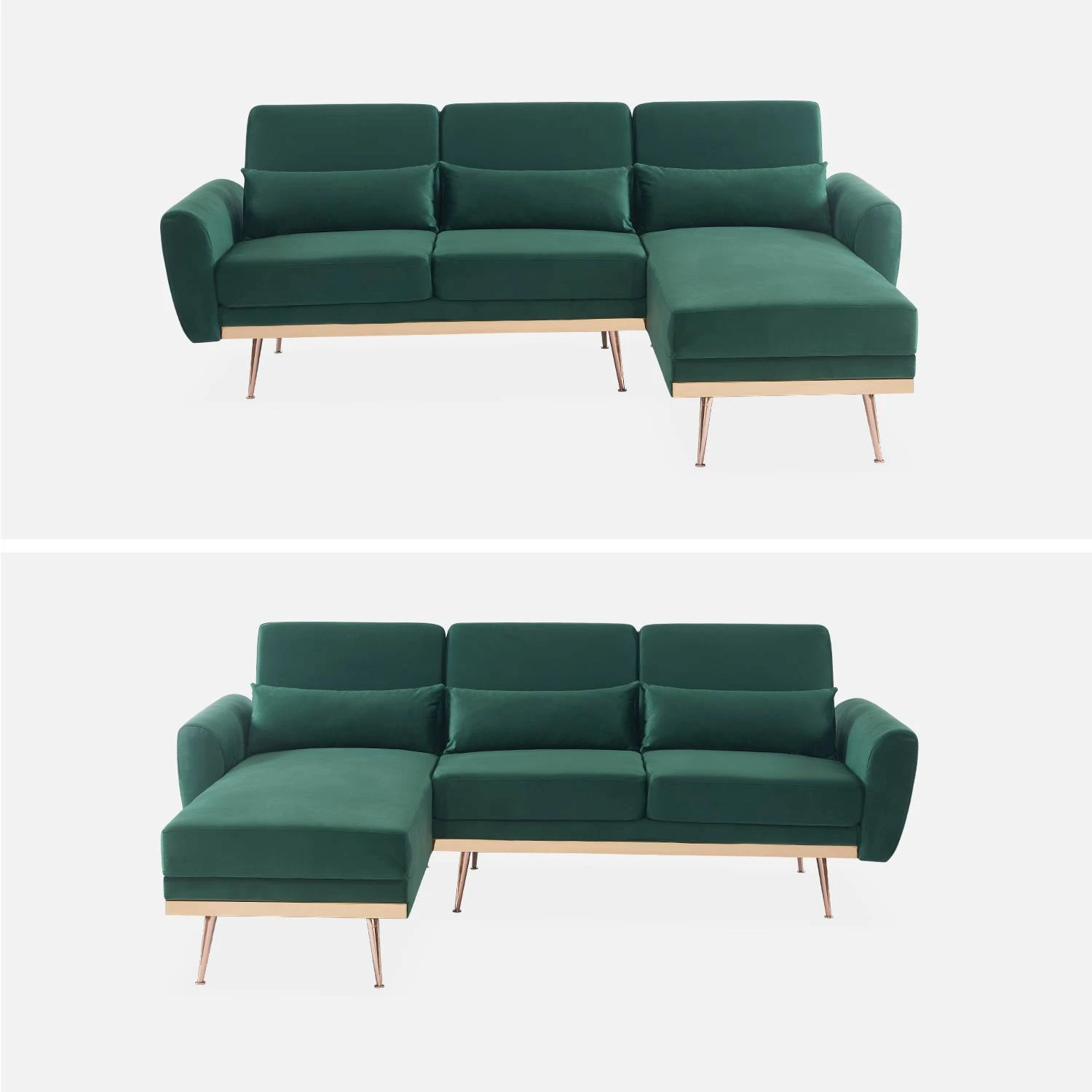 Canapé D'angle Convertible Réversible 3 Places 4 Canapé D'angle Convertible Réversible 3 Places – Image 4