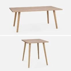 Table Basse Effet Bois (lot De 2) -Meubles Boutique ISTABLX2NAT 03