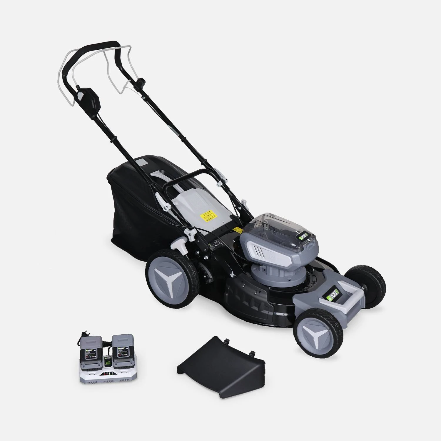 Tondeuse à Gazon, Batteries 2x18V" 1 Tondeuse à Gazon, Batteries 2x18V"