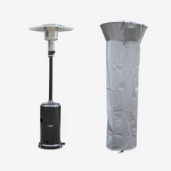 Parasol Chauffant Gaz 12,5kW Avec Housse De Protection Couleur : Noir