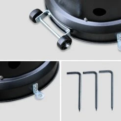 Parasol Chauffant Gaz 12,5kW Avec Housse De Protection Couleur : Noir 11 Parasol Chauffant Gaz 12,5kW Avec Housse De Protection Couleur : Noir -Meubles Boutique PC1204HCBK 06