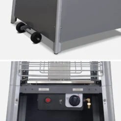 Parasol Chauffant Gaz 10.5KW Avec Housse De Protection -Meubles Boutique PCKD7001PSGHC 03