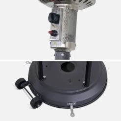 Parasol Chauffant Gaz 13kW Avec Housse De Protection -Meubles Boutique PCKD7002CGYHC 03