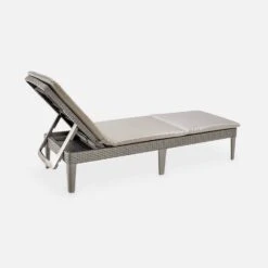 Bain De Soleil Imitation Rotin Multi Positions (lot De 2) Couleur : Cappuccino -Meubles Boutique PLKLOUNGECPSDX2 03