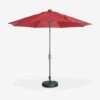 Parasol LED Rond 2.7m Couleur : Rouge