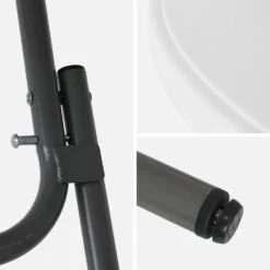 Table Mange Debout Pliable Avec Housse De Protection (lot De 2) Couleur : Noir -Meubles Boutique RECPL80X2BKCOV 03