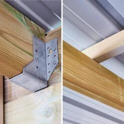 Abri De Jardin Bois 20,3m², Sapin Du Nord Traité Autoclave Ep.27mm -Meubles Boutique WSAF42X42NAT 05