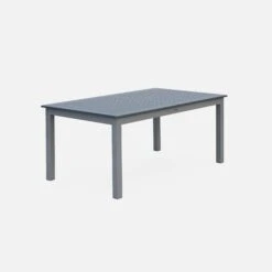Table De Jardin Extensible Aluminium 8 Places Couleur : Gris -Meubles Boutique XTSAF245TBLAT 03