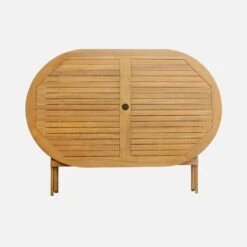 Table De Jardin Pliable Bois Ovale, 6 Chaises -Meubles Boutique ac150o6 18a4e419bd2661613bd7fe920a7198fd