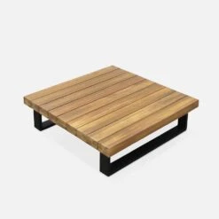 Salon De Jardin Bois Et Aluminium 5 Places Couleur : Gris -Meubles Boutique acaf0012at facd29445d85963d6128577da3ebe117