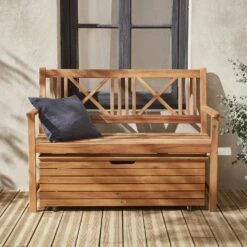 Banc En Bois 3 Places -Meubles Boutique acbenchnat 99cde42eed7b5e427c9bce076586f8f4