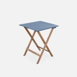 Table De Jardin Pliable Bois, 2 Chaises Couleur : Bleu -Meubles Boutique acbs60s2ob 1f2a477f8253a8b81d31d9b52accf745