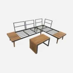 Salon De Jardin Modulable Aluminium Et Acacia, 4 Places Couleur : Anthracite 12 Salon De Jardin Modulable Aluminium Et Acacia, 4 Places Couleur : Anthracite -Meubles Boutique acmoduatgy 063afafdc9fbaadaa6d72f307b487607