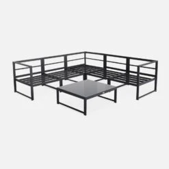 Salon De Jardin D'angle Aluminium 5 Places Couleur : Anthracite / Taupe 12 Salon De Jardin D'angle Aluminium 5 Places Couleur : Anthracite / Taupe -Meubles Boutique af3004atbn 5007e0a96ab1f152f6ab34f24b51a895