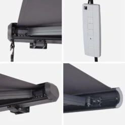 Store Banne électrique 3x2,5m Couleur : Gris -Meubles Boutique awa3x25fcgy 46440df2f6be3d97b5e26e9dcdafd9f8