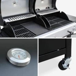 Barbecue Gaz 3 En 1, 3 Brûleurs Dont 1 Feu Latéral -Meubles Boutique bbq2302in1sb 023e85a4b6010d9ffb647ce1eca11347