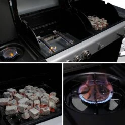Barbecue Gaz 3 En 1, 3 Brûleurs Dont 1 Feu Latéral -Meubles Boutique bbq2302in1sb b9352dc037b5b8a0a21b40675789f274