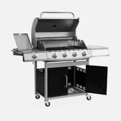 Barbecue Gaz 5 Brûleurs Dont 1 Feu Latéral Couleur : Noir 12 Barbecue Gaz 5 Brûleurs Dont 1 Feu Latéral Couleur : Noir -Meubles Boutique bbq3594bk 2621c4a0cfa5f5d6e3caf641c2e85c42