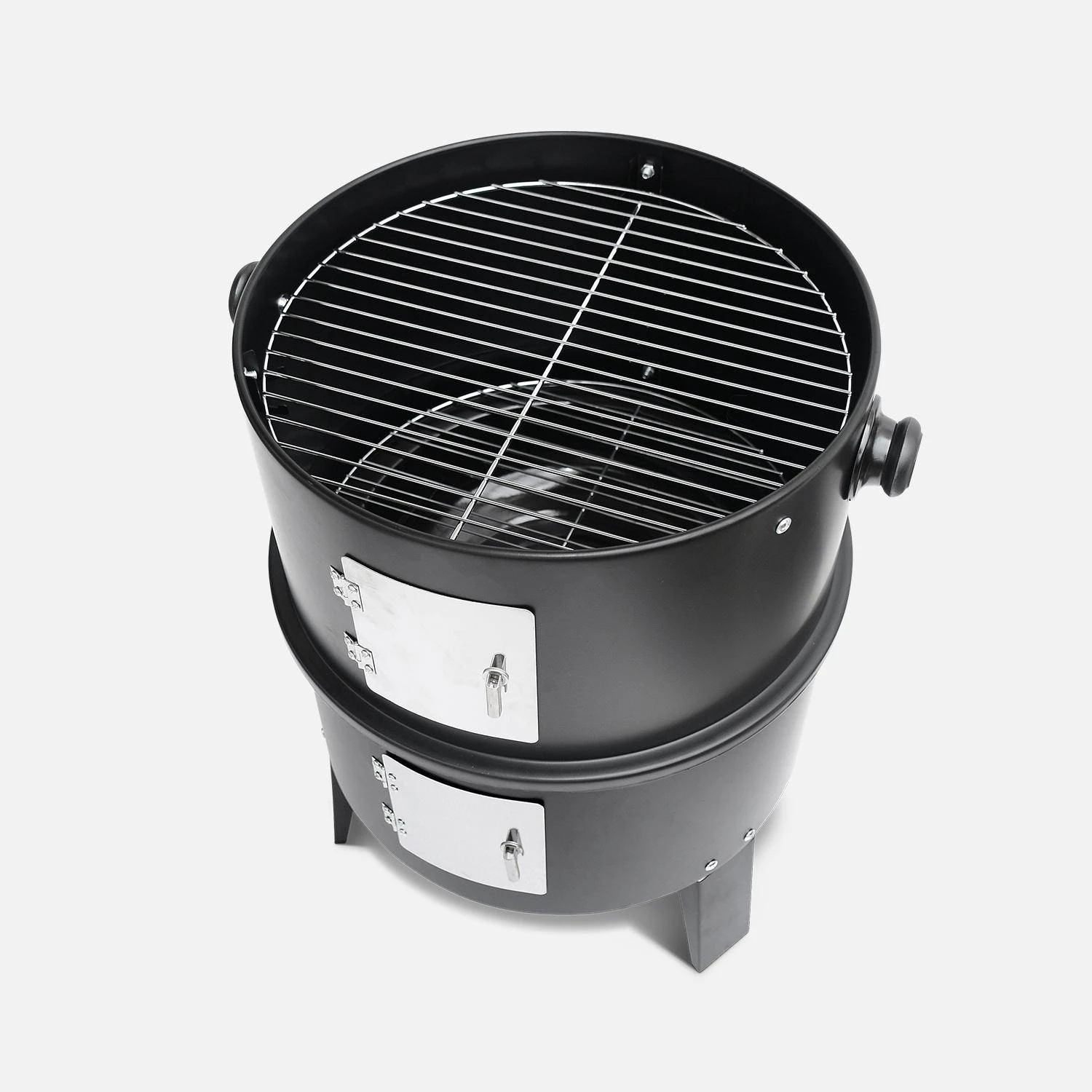 Barbecue Fumoir Charbon De Bois Ø38cm 5 Barbecue Fumoir Charbon De Bois Ø38cm – Image 5