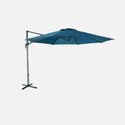 Parasol Déporté Rond Ø 350cm Couleur : Bleu Canard -Meubles Boutique cdukd350bd a7964932e14c82053266b72cef274207