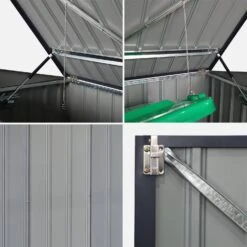 Cache Poubelle 1,75m² En Acier Galvanisé -Meubles Boutique cpm2at 8dec881ccc2f2c3befbf8fb0453cdf43