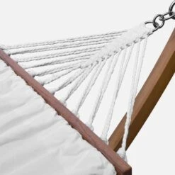 Hamac Sur Pieds En Bois, Toile En Coton Couleur : Blanc 9 Hamac Sur Pieds En Bois, Toile En Coton Couleur : Blanc -Meubles Boutique echammocknat 4f71a4a1b698750967ba6b98f63cdaa5