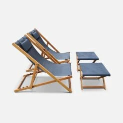 Bain De Soleil Et Repose-pieds Bois Eucalyptus Multi Positions (lot De 2) -Meubles Boutique ectxdeckfratx2 9b91fc2de9477a02b80e3aafb29f1ff8